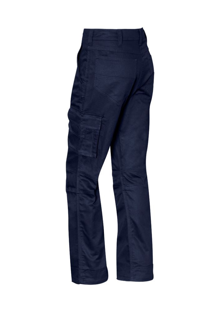 Syzmik Women's Rugged Cooling Pants in Navy, size 16, featuring breathable fabric, 10 pockets, and a feminine fit for versatility.