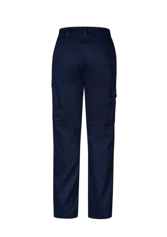 Womens Essential Basic Stretch Cargo Pant - Navy (Size 16)
