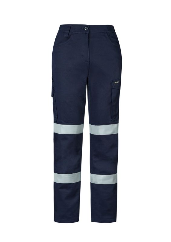 Womens Essential Stretch Taped Cargo Pant - Navy (Size 14)