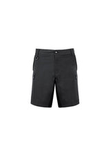 Men's Syzmik Stretch Shorts in Charcoal, featuring 4-way stretch, multiple secure pockets, and modern slim fit for comfort and style.