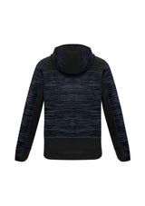 Unisex XL Gunmetal Black hoodie featuring reinforced high-wear areas, thumb holes, and multiple secure zip pockets.