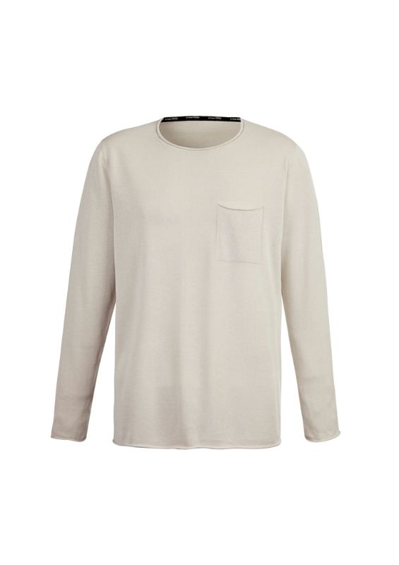 Unisex Stone pullover by Syzmik in 3XL, featuring soft fabric, rolled hems, chest pocket, and a relaxed fit for stylish comfort.