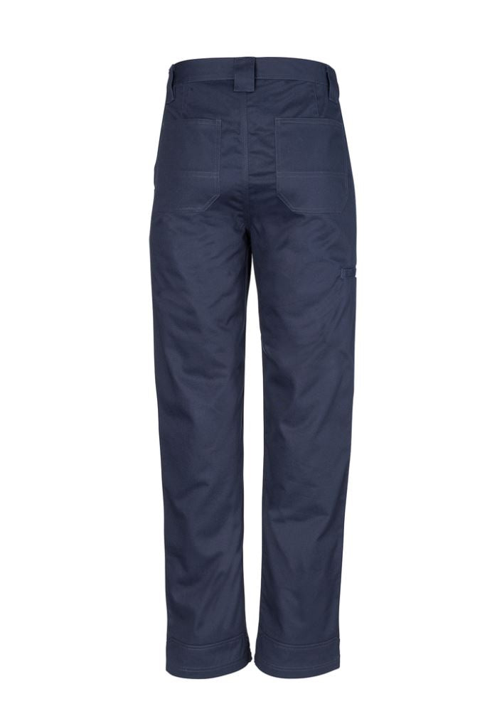 Mens Plain Utility Pant in Navy 87, made from durable 100% cotton twill, featuring reinforced patches and breathable fabric.