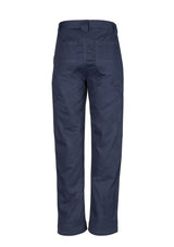 Mens Plain Utility Pant in Navy 87, made from durable 100% cotton twill, featuring reinforced patches and breathable fabric.