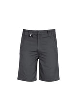 Mens Plain Utility Short in Charcoal 77 from Syzmik, featuring durable fabric, reinforced pockets, and practical design for work.