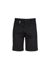 Men's Navy Utility Shorts by Syzmik, featuring durable cotton twill, reinforced pockets, and versatile fit for work or leisure.