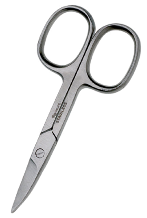 Manicare Nail Scissors, Curved, Extra Large Grip