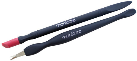 Manicare Cuticle Trimmer with Bonus Pusher for precise, snag-free cuticle grooming and nail prep at home.