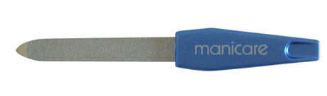 Manicare Sapphire Nail File No.1: Dual-grade, durable nail file for precise shaping and smoothing; compact for on-the-go care.