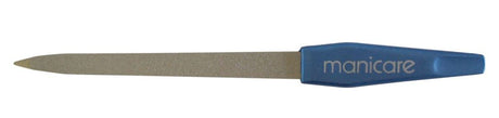 Manicare Sapphire Nail File No. 5: Dual-grade file for precise shaping and smoothing, featuring durable sapphire coating.