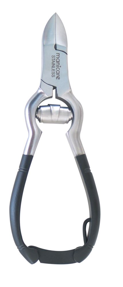 Manicare Chiropody Pliers, 120mm stainless steel with barrel spring, ideal for precise nail trimming and grooming.