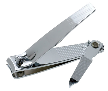 Manicare Nail Clippers set with a nail file, made from durable stainless steel for precise, ergonomic nail care.