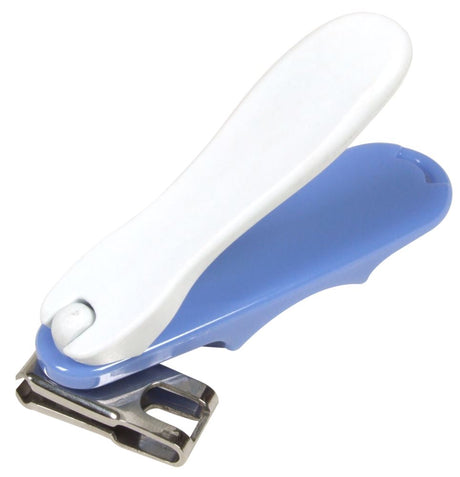 Ergonomic Manicare Toe Nail Clippers with rotating blades for precise, comfortable trimming at any angle.