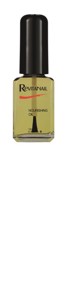 Revitanail Nourishing Oil 14mL enhances nail health with nourishing oils, herbal extracts, and UV protection for beautiful nails.