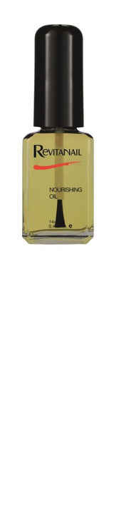 Revitanail Nourishing Oil 14mL enhances nail health with nourishing oils, herbal extracts, and UV protection for beautiful nails.