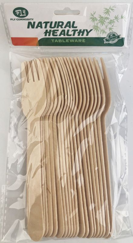 Eco-friendly disposable wooden knives, 15.7CM, 240pcs total, perfect for parties and outdoor events, stylish and biodegradable.