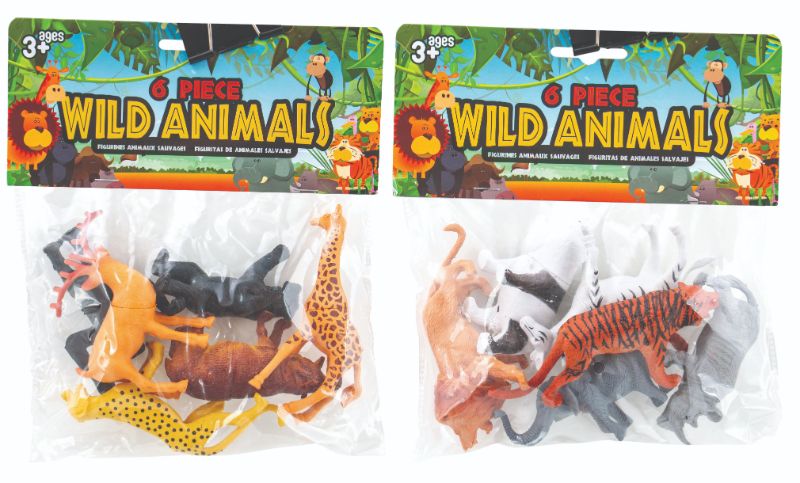 Figurines - WILD ANIMAL (6 Assorted Packs)