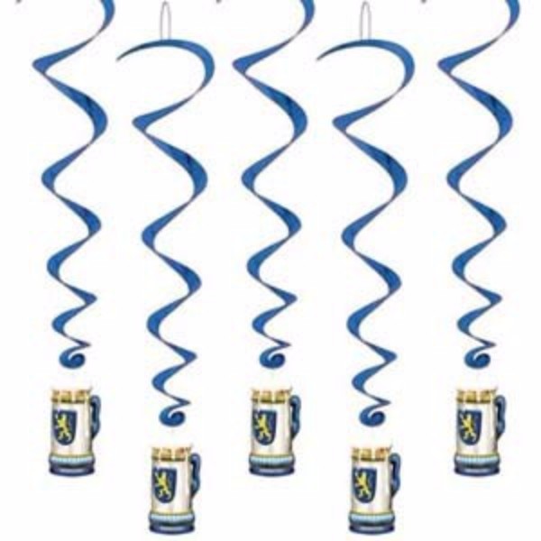 Hanging Decorations Oktoberfest Whirls - Pack of 5