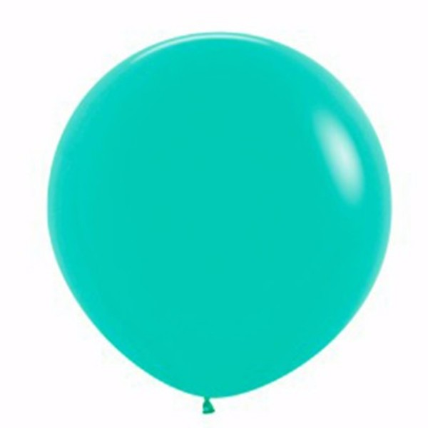 90cm aquamarine green latex balloons, pack of 2, perfect for vibrant party decor and eye-catching centerpieces.