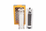 Acrylic Square Salt and Pepper Mill Set with T & G mechanism, stylish design, 150mm high, perfect for seasoning meals.