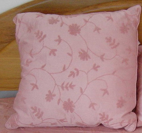 Luxurious 60x60cm pink Euro Cushion, perfect for adding color and comfort to any living space or bedroom decor.