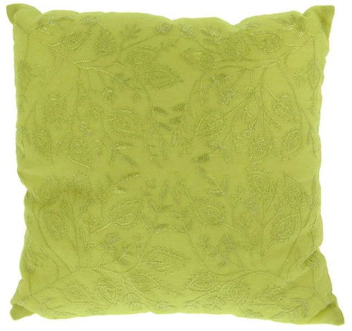 Vibrant 40x40cm green cushion offering style and comfort for any decor, perfect for sofas, beds, and outdoor seating.