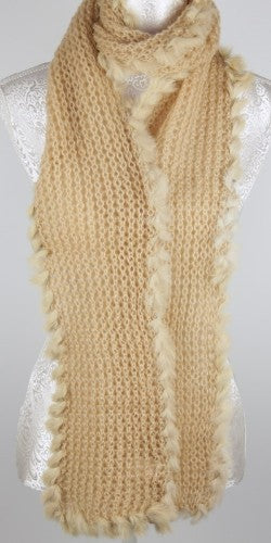 Luxurious beige scarf for women, soft and versatile, perfect for layering in any season.