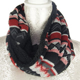 Cozy fleece snood scarf, 150cm long, stylishly drapes for warmth and effortless winter chic. Perfect for cold weather outings.