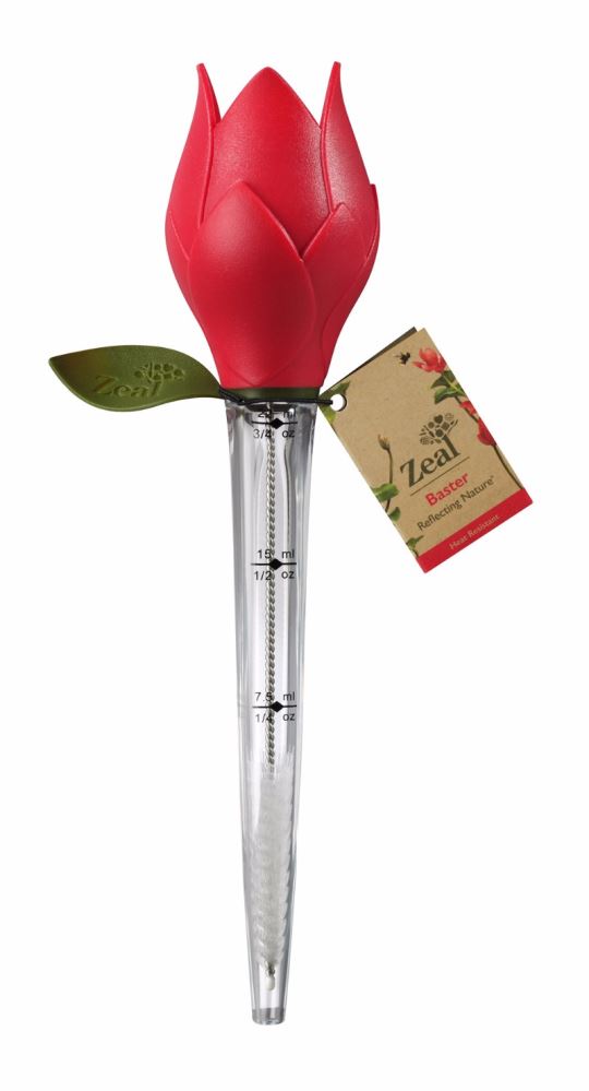 Lotus Flower Baster from ZEAL, designed for effortless basting of meats with an ergonomic grip and dishwasher safe for easy cleaning.