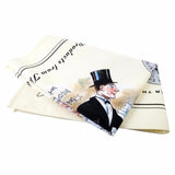 Mr Town Talk Polishing Tea Towels, 100% cotton, featuring fun designs for drying dishes and adding charm to your kitchen decor.