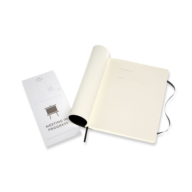 Moleskine Pro Notebook XL in black soft cover, featuring high-quality paper and a stylish design for professionals and creatives.