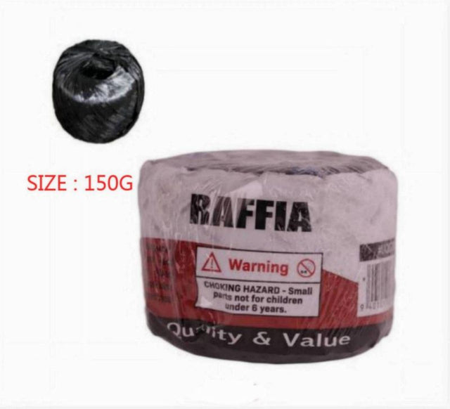 Set of 12 eco-friendly raffia bundles (150g each) for versatile crafting, decorating, and DIY projects.