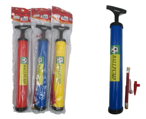 Ball Pump set of 2, 12-inch, durable and portable for inflating sports balls like soccer and basketball.