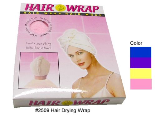 Set of 4 colorful microfiber hair drying wraps designed for quick, efficient, and frizz-free hair drying for all hair types.