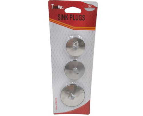 Durable Sink Plugs (3 Packs) designed for optimal sealing in kitchens and bathrooms, preventing clogs and ensuring hassle-free drainage.
