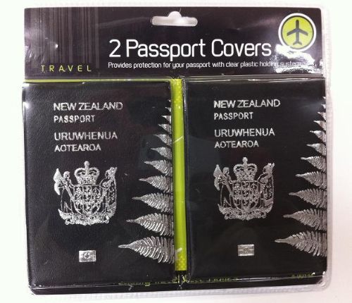 Stylish 2-piece NZ passport holder pack, featuring durable protection and convenient pockets for travel essentials.