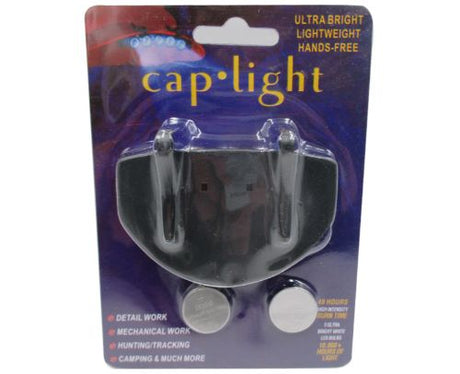 Ultra-bright, lightweight cap light for hands-free lighting during outdoor adventures and DIY projects.