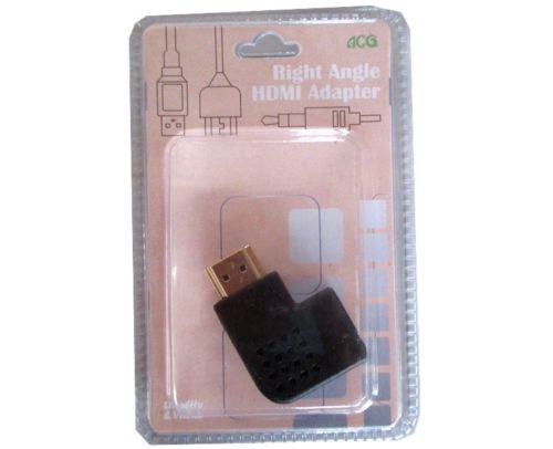 Right angle HDMI adaptor enabling seamless 4K connectivity for gaming consoles, laptops, and home theaters.