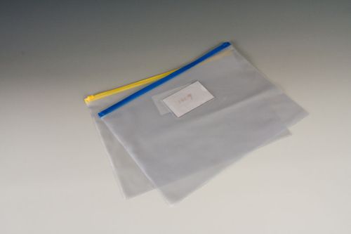 A set of 16 A4 document pouches with zip lock, perfect for organizing and protecting important papers.