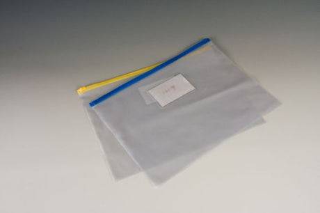 A set of 16 A4 document pouches with zip lock, perfect for organizing and protecting important papers.