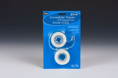 Invisible Tape (8pcs) - Clear, strong adhesive tape for crafting, repairs, and organization, 18MM x 33M rolls, ideal for seamless use.