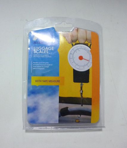 Compact luggage scale weighing up to 32kg with LCD display, ideal for hassle-free travel and avoiding excess baggage fees.