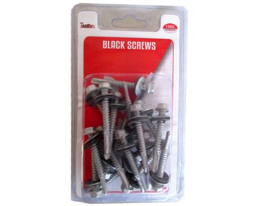 Durable 5x45MM Tek Screws in 12 packs, ideal for diverse fastening needs in construction and DIY projects.