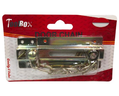 Set of 6 sturdy 11cm door chains, enhancing home security while allowing ventilation and protection against unauthorized entry.