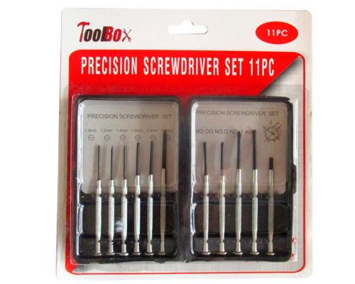 Precision Screwdriver Set (11pcs) featuring interchangeable tips for precision work in various DIY and repair tasks.