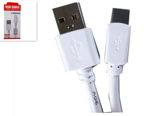 USB Type C data and charge cable, 6-foot length, supports USB 3.0 for fast data transfer and quick charging.
