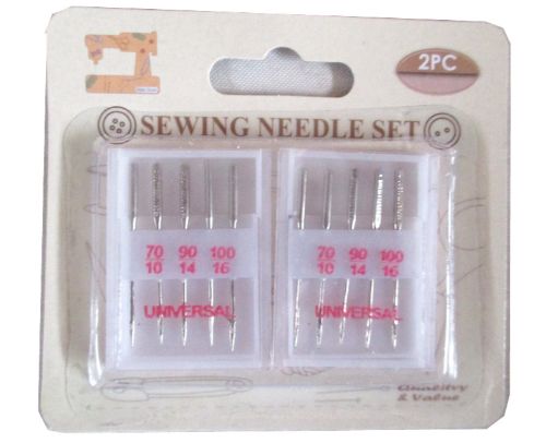 Versatile 2-piece sewing needle set, 3 units total, perfect for hobbyists and professionals, ensuring precise stitching.