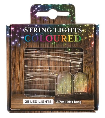 Vibrant 25-piece LED Colour Lights set for creating colorful ambiance in any space, perfect for celebrations and home décor.