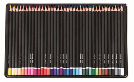 Vibrant 36-piece set of premium color pencils for artists, featuring smooth application and durable, break-resistant design.