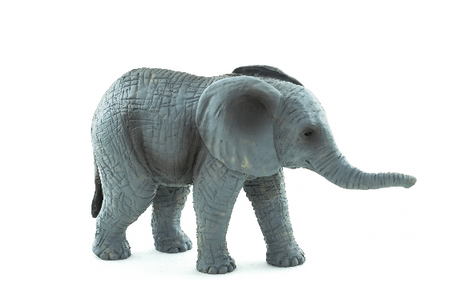 A detailed, hand-finished African Elephant Calf figurine, perfect for collectors and educational play, measuring 80mm long.